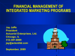Effective Financial Criteria for Integrated Marketing