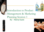 Introduction to Product Management & Marketing Planning