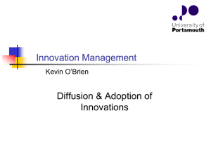 Diffusion of innovations