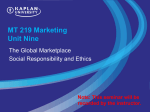 MT 219 Marketing Seminar