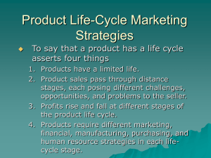Product Life-Cycle Marketing Strategies