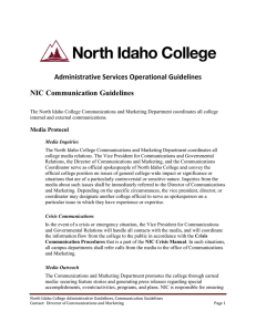 Administrative Services Operational Guidelines NIC Communication Guidelines