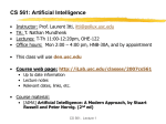 CS 561a: Introduction to Artificial Intelligence