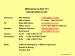 Notes 1: Introduction to Artificial Intelligence