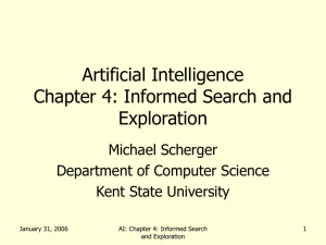Artificial Intelligence Chapter 4 - Computer Science