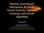 Machine Learning for Information Retrieval: Neural Networks