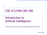 CSE 471/598 Introduction to AI