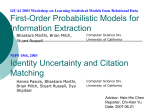 Introduction – First-Order Probabilistic Models