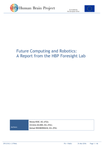 Future Computing and Robotics: A Report from the HBP Foresight Lab