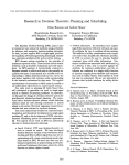 Research in  Decision-Theoretic  Planning and Scheduling