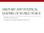 Military and political leaders of world war II - pams-byrd