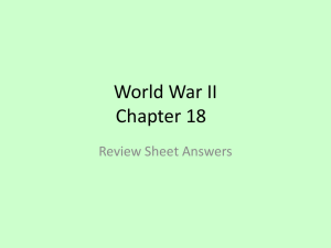 World War II Chapter 18