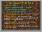 Unit VIII: Prelude to Another World Conflict