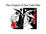 The Origins of the Cold War