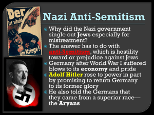 Nazi Anti-Semitism