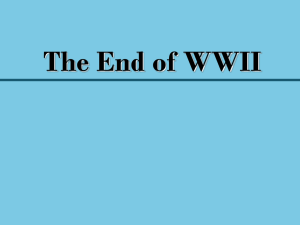 The End of WWII