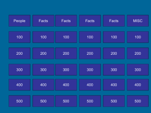 WWII Jeopardy