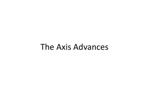 The Axis Advances