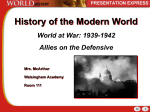 World at War-Allies on Defensive st. ed.