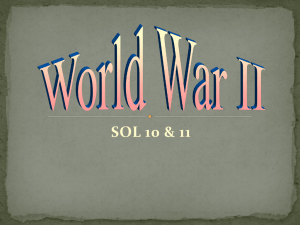 SOL 10 & 11 World War II