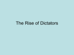 The Rise of Dictators