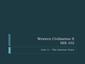 Western Civilization II HIS-102