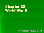 Chapter 25 World War II