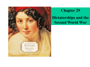 Dictatorships and the Second World War