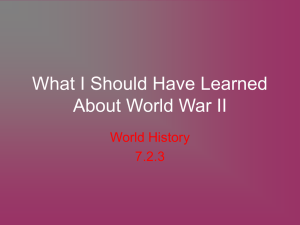World H - WWII Need to Know - HFAWorldHistory-Kos