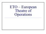ETO - European Theatre of Operations