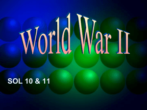 SOL 10 & 11 World War II