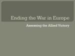 Ending the War in Europe