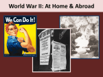 World War 2 At Home and Abroad