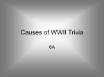 Causes of WWII Trivia