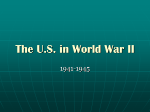 The U.S. in World War II