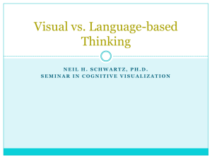 Visual vs. Language-based Thinking