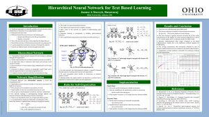 Hierarchical Neural Network for Text Based Learning