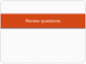 Review questions