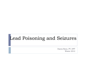 Epilepsy and Lead Poisoning