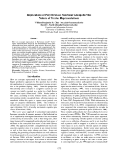 Implications of Polychronous Neuronal Groups for the Nature of Mental Representations