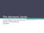 The Harmonic Series