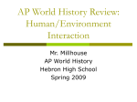 AP World History Review: Human/Environment Interaction