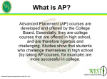 What is AP? Benefits of taking AP Comparison of AP to Honors