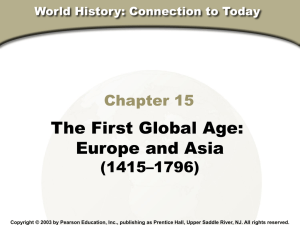 The First Global Age Europe and Asia Powerpoint