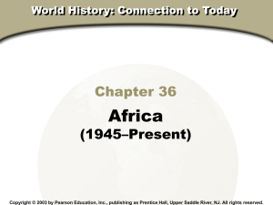 World History Connections to Today