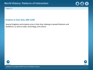 World History: Patterns of Interaction The Mongol Empire