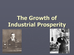 The Growth of Industrial Prosperity The Second Industrial Revolution