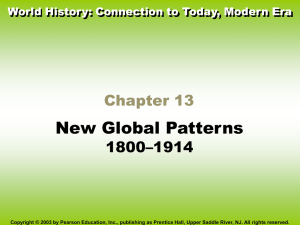 World History Connections to Today