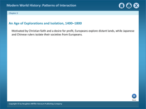 Modern World History: Patterns of Interaction Section-3