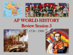 AP WORLD HISTORY Review Session 4